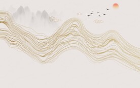 轻奢线条背景墙