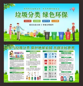 垃圾分类展板
