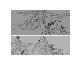 山水背景