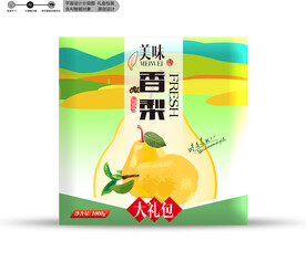 梨子包装 效果分层文件