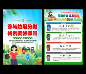 垃圾分类宣传单