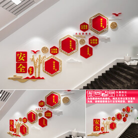 安全生产楼道文化墙
