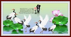 仙鹤图