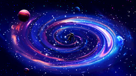 星际星空星球旋涡背景