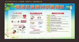 预防艾滋病知识宣传栏