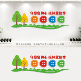 林业局文化墙