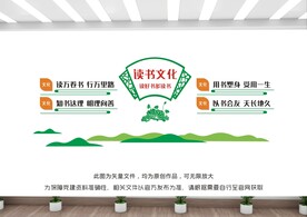 校园文化墙读书文化图片