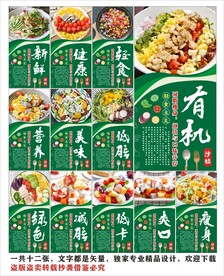 轻食蔬果沙拉沙律海报展板挂画