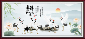 仙鹤图