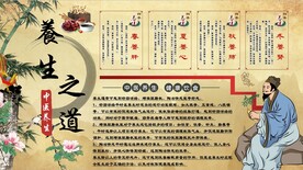 养生之道背景墙