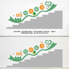 医院楼梯文化墙