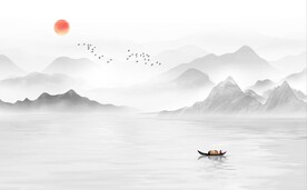 新中式背景墙