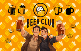 简约创意啤酒壁画海报装饰挂画
