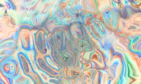 抽象流体线条艺术画