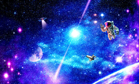 紫色星空