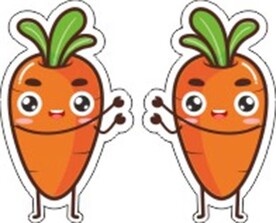 胡萝卜卡通拉门