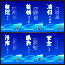 6S企业管理文化墙