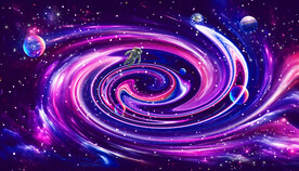 星空装饰画背景