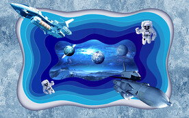 唯美宇宙3D星空背景墙