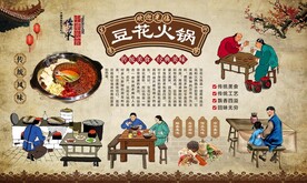 豆花火锅背景