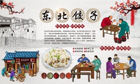东北饺子背景