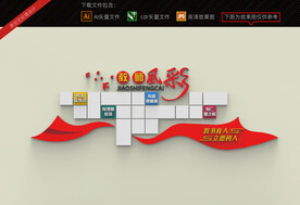教师风采文化墙