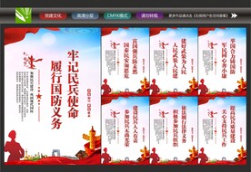 民兵展板