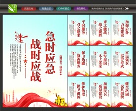 民兵展板