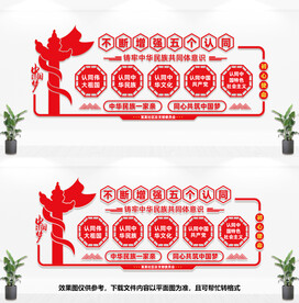 五个认同文化墙
