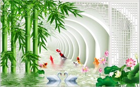 中式背景墙