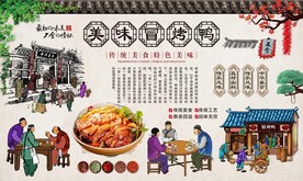 冒烤鸭背景