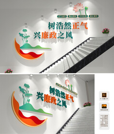 廉政楼梯文化墙