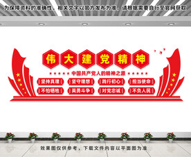 建党精神文化墙