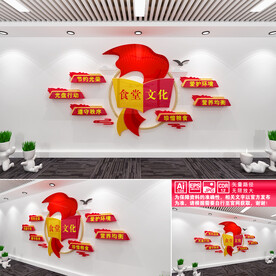 食堂文化墙
