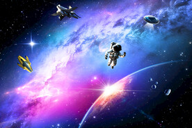 紫色星空