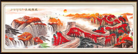 长城鸿运当头挂画 