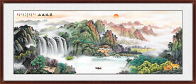 客厅山水风景画 