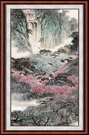 竖幅国画