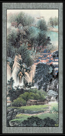 中堂画山水 