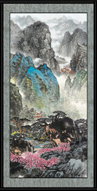 中堂画山水 