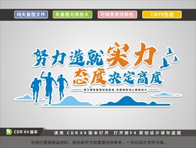 努力造就实力 态度决定高度