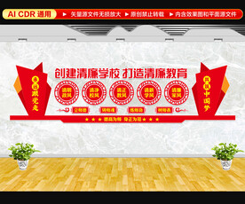 创建清廉学校文化墙