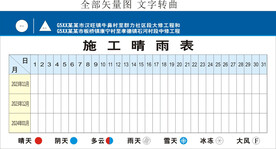 工程施工晴雨表