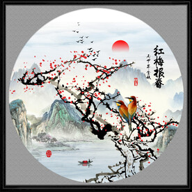 国画梅花
