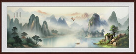 山水水墨画