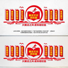 校园廉洁文化墙
