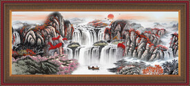  风景山水画 