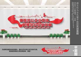 非公企业党建文化墙