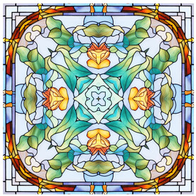 教堂玻璃花纹