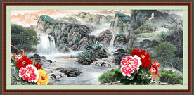 山水中堂画 